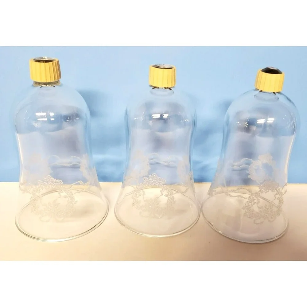 Votive Cups Heart Filigree Glass Peg Candle Home Interiors Vintage Set of 3